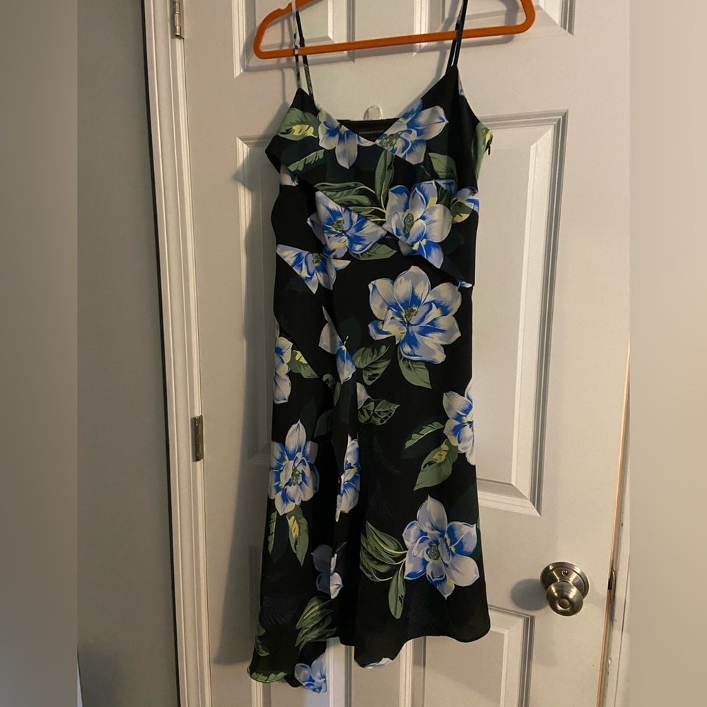 Banana Republic 8p 8 petite women’s dress assymetrical summer wedding guest